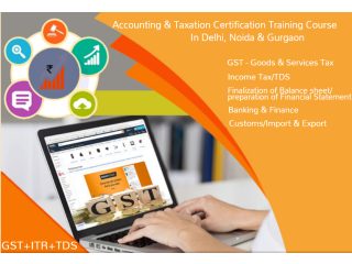 GST Certification Course in Delhi, GST e-filing, GST Return, 100% Job Placement, Free SAP FICO Training in Noida, Best GST, Accounting Job Oriented