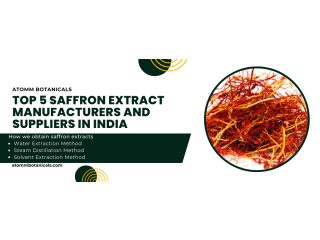 Best Saffron Extract Manufacturers and Suppliers in India