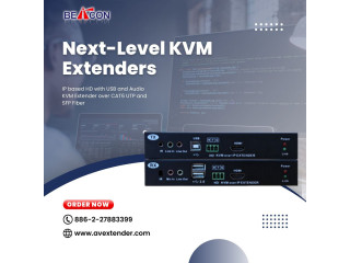 Save space and expenses for data centers using our remote KVM Extender over IP
