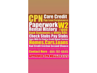 CPN NUMBER APARTMENT TRADELINES DOCUMENTS CREDIT REPAIR