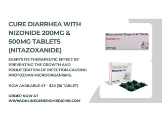 Buy Nitazoxanide (Alinia)  Effective Treatment for Parasitic Diarrhea | Giardia & Cryptosporidium