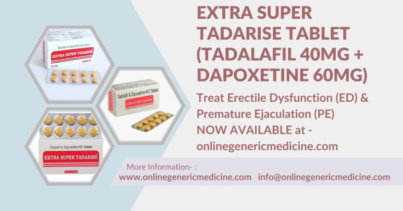 buy-extra-super-tadarise-tadalafil40mg-dapoxetine60-for-ed-and-premature-ejaculation-big-0