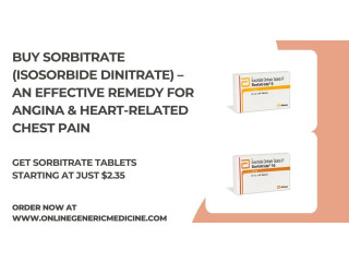 Buy Sorbitrate (Isosorbide Dinitrate)  Effective Relief for Angina & Heart-Related Chest Pain