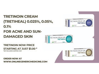 Tretinoin Cream (Tretiheal) For acne | Buy at Onlinegenericmedicine