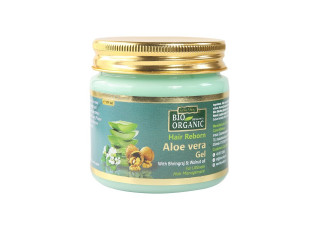 Indus Valley Bio Organic Hair Reborn Aloevera Gel with Bhringra & Walnut oil