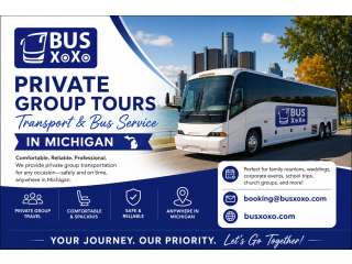 Private Group Tours Charter Bus Transportation Services, Michigan