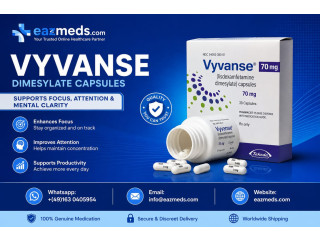 Buy Vyvanse Dimesylate Capsules Online USA For ADHD & Narcolepsy