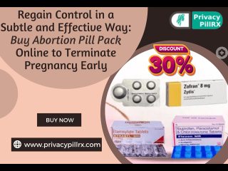 Regain Control in a Subtle and Effective Way: Buy Abortion Pill Pack Online to Terminate Pregnancy Early.